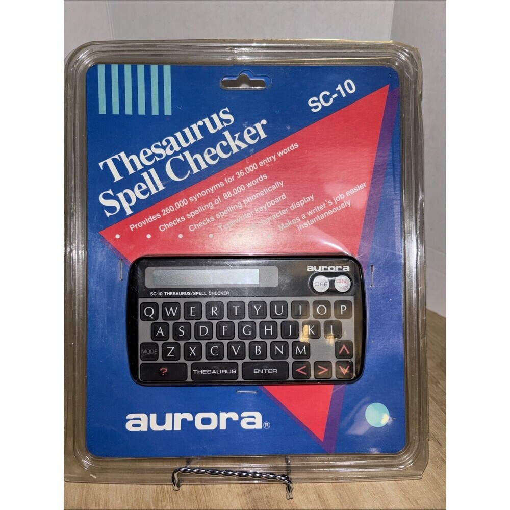 Vintage Aurora SC-10 Thesaurus Spell Checker NEW OLD STOCK 1989